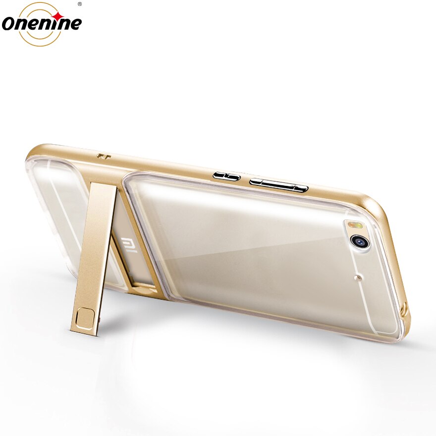 Kickstand 3D-funda Original para Xiaomi Mi5S Mi 5S, 5,15 pulgadas, TPU + PC, silicona híbrida 360, Protección trasera para teléfono