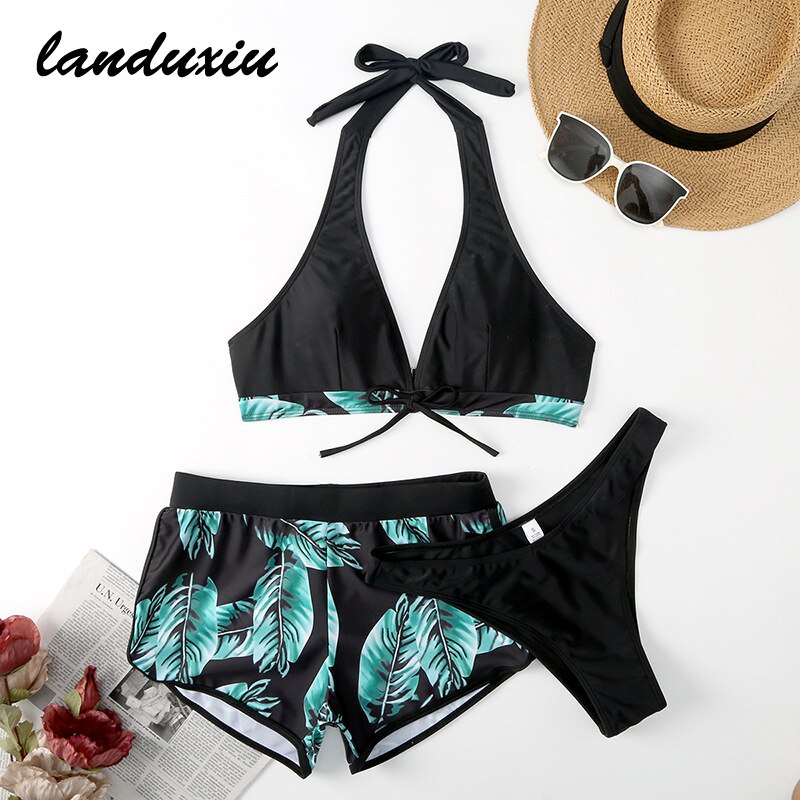 2022 Dames Badpak Bikini Badpak Plus Size Badmode Badpakken 3 Stukken Zwemmen Korte Pak Vrouwen Strand Strand Shorts