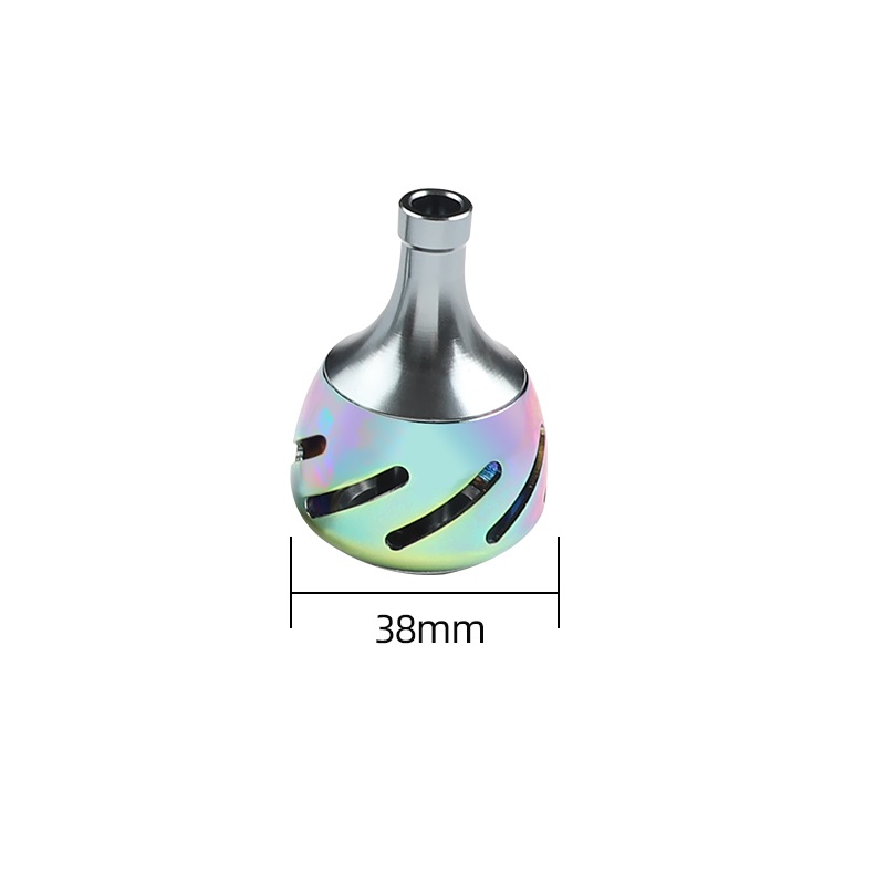 ROLLFISH 1PC Fishing Reel Handle Metal Knob Reel Rocker Arm Grip Ergonomics DIY Modification Fishing Equipment Tackles: Orange