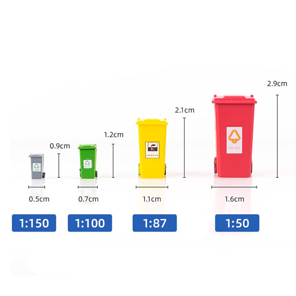 5 Kleur Plastic Mini Prullenbak Vuilnisbakken Kids Vuilnis Classificatie Curbside Truck Prullenbak Speelgoed Potlood Cup