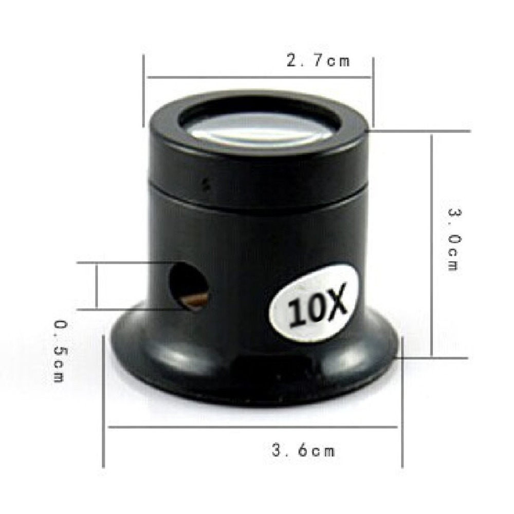 Loupe monoculaire 10X/5X, outil de réparation de Loupe de montre de bijoutier: 10X