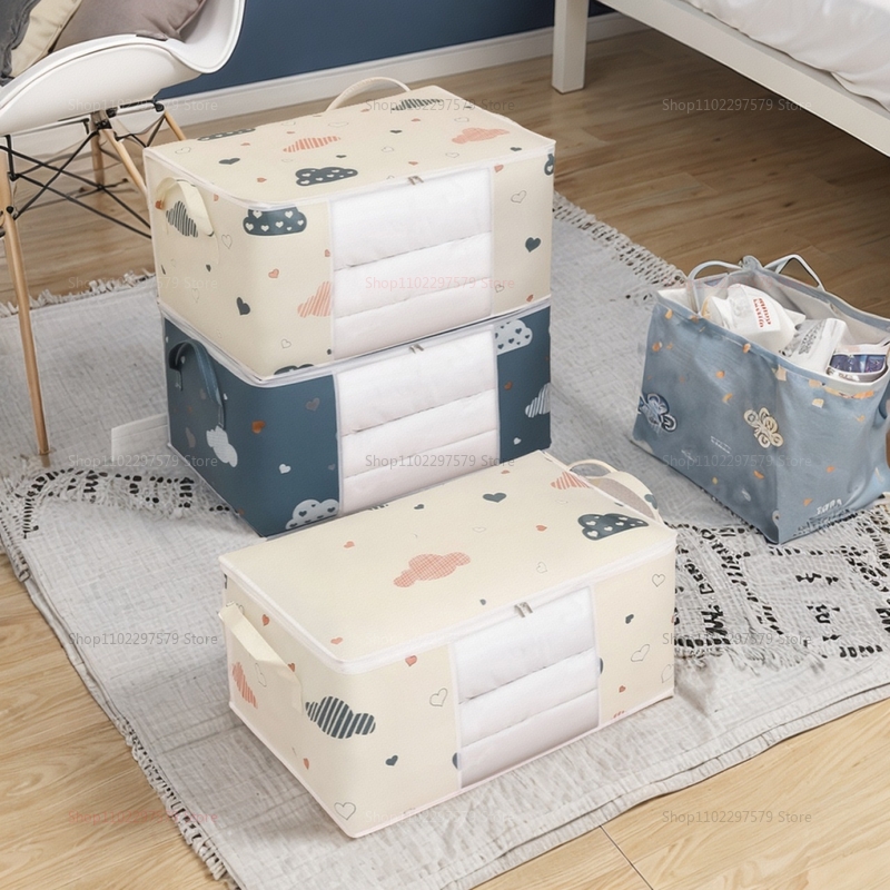 Sac de rangement polyvalent de grande capacité avec poignées, tissu Non tissé anti-poussière, résistant à l'humidité et sans odeur