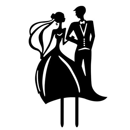 Romantische Wedding Cake Topper Mr Mrs Acryl Zwart Toppers Bruid Bruidegom Voor Verjaardag Bruiloft Decoratie Feestartikelen: G