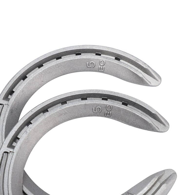 8 Pcs Horse Equipment Aluminum Alloy Horseshoes 2 Front+2 Rear Farrier Tools for Tournament Play,4 Pcs No.5 & 4 Pcs No.4