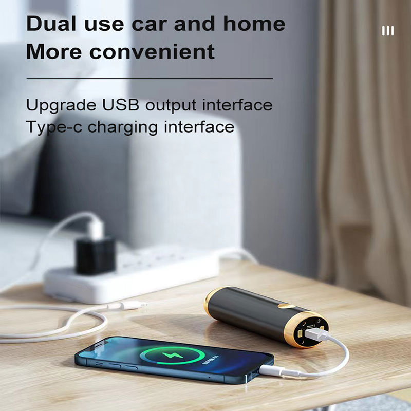 Detachable Car Vacuum Cleaner, Can Be Used For Vacuum Cleaning, Power Bank Lighting, And Small Household Dry And Wet Dual Use