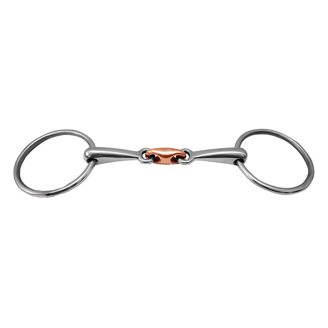 Accesorios de entrenamiento de acero inoxidable para equipos de caballos al aire libre, broca de serpiente duradera , anillo holgado portátil, boca Mini