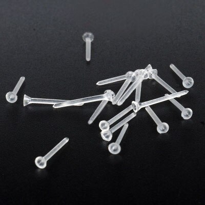 100 stks/partij Rubber Clear Earring Back Stopper Siliconen Ronde Earring Back Stoppers Bullet Butterfly Earring Back Stoppers: Pin Earring