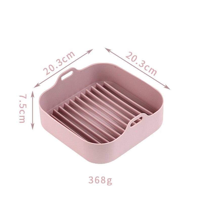 Air Fryer Silicone Pot Reusable Air Fryer Liner Keep The Basket Clean BPA FREE Food Safe Container Bowl For Air Fryer Microwave: B1