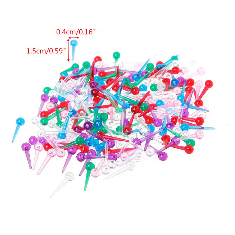 200pcs Plastic Safety Push Pins Thumbtacks For Dressmaking Scarf Tailor Offices Schools Supplies