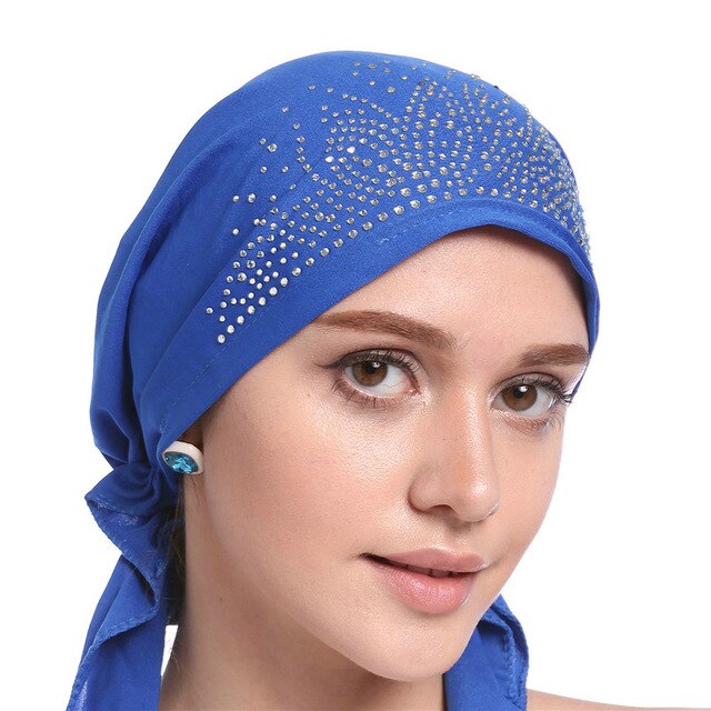 Moslim Hijab Tulband Cap Vrouwen Bloemenprint Kanker Chemo Caps Hoofd Sjaal Hoofddeksels Strech Zijdeachtige Durags Bandana: 7