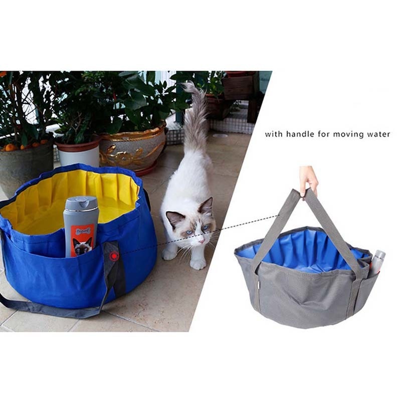 Foldable Pet Swimming Pool Portable Dogs Cats Bathing Tub Collapsible Pet Pool Bathing Tub PVC Pool for Small Sized Dogs Pets