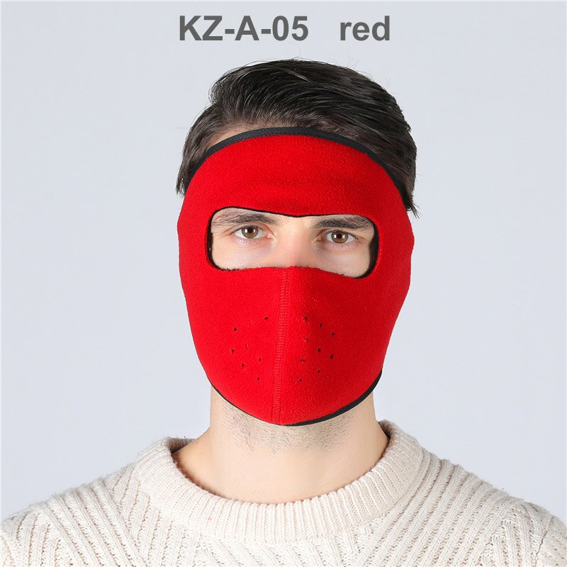 1 Pcs Multi-purpose full face mask Motorcycle Riding Bicycle, Warm And Cold Sports Mask, Warm Mask Outdoor Face Mask,: 1 Pcs  red