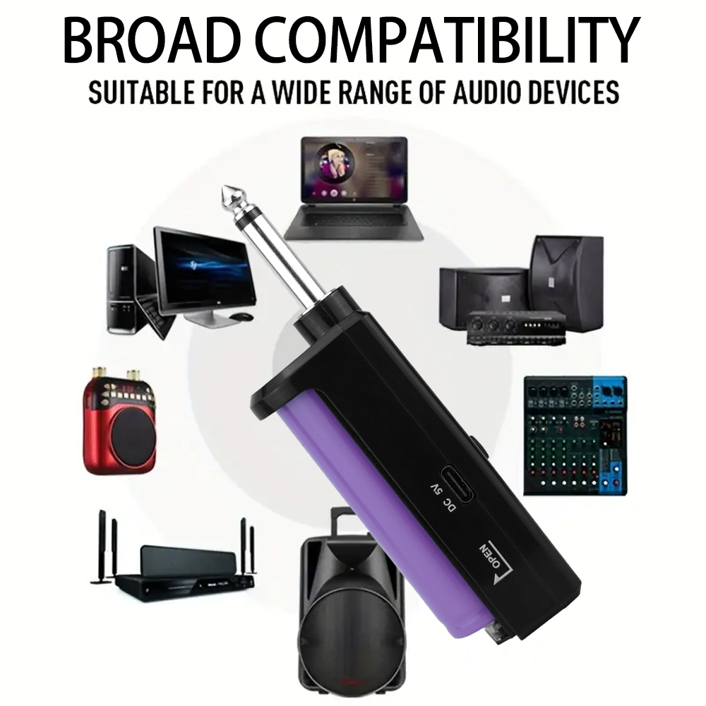 Universele draadloze plug-and-play dynamische microfoon met oplaadbare batterijontvanger 24 uur professionele kerkshow vergadering feest