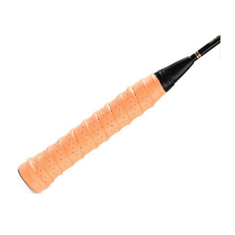Sports Equipment Anti-slip Breathable Sport Over Grip Sweatband Tennis Overgrips Tape Badminton Racket Grips Overgrip: orange