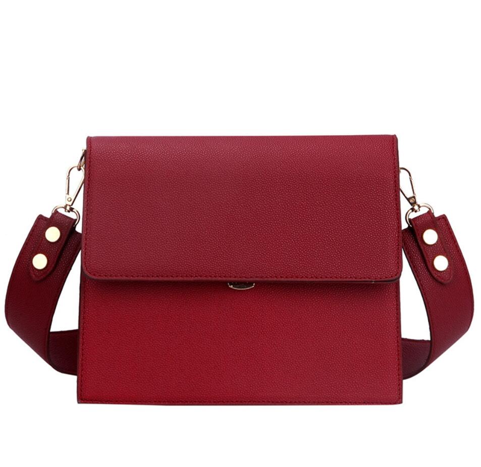 Luxe merk handtas pu leren dames handtas grote capaciteit schouder messenger bags: Rood