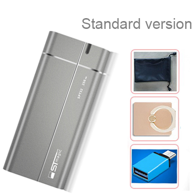 Stmagic HDD Portable External Hard Drive hard Disk for Mac Laptop Desktop 128GB 256GB 512GB 1TB Type C PSSD M.2 Sata 3 480MB/S: 128GB / Grey standard