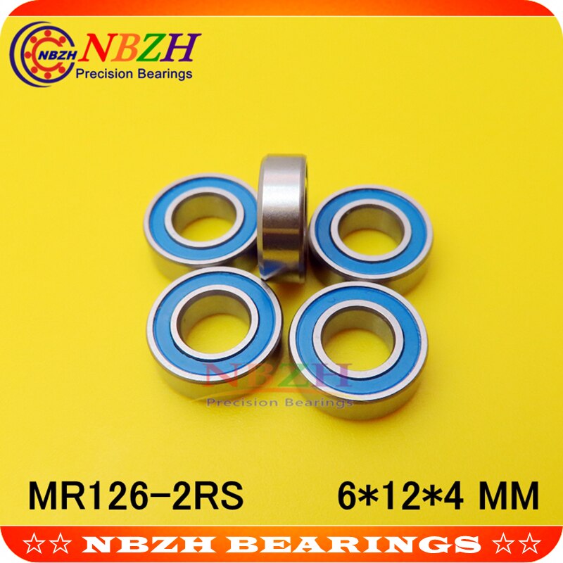 MR126ZZ Bearing ABEC-5 (10PCS) 6*12*4 mm Miniature MR126Z Ball Bearings MR126 ZZ L-1260ZZ MR126RS MR126-2RS SMR126ZZ SMR126-2RS