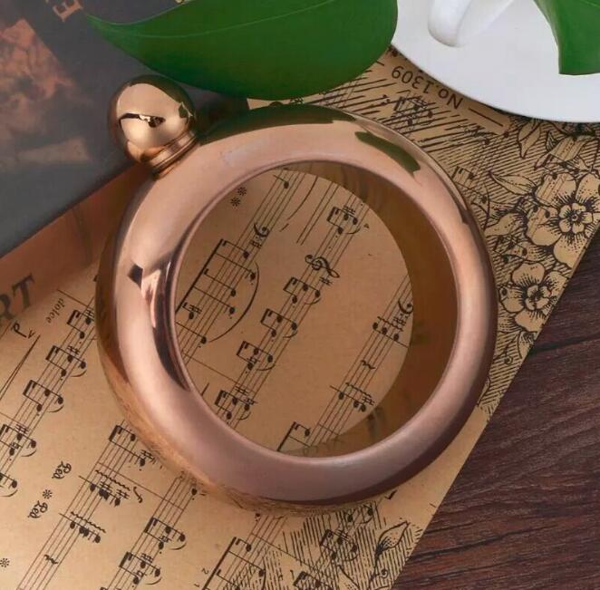 Bangle Bracelet Hip Flask 100ml Portable Round Chic Wine Bottle Whiskey Vodka Alcohol Drinkware: Color 2