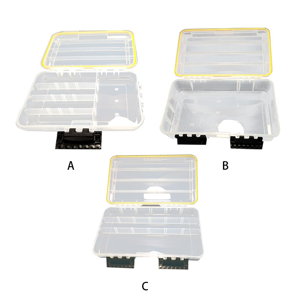 Waterdichte Visgerei Doos Draagbare Grote Capaciteit Vissen Opbergdoos Transparante Vis Haak Lokken Nep Organizer Accessoires