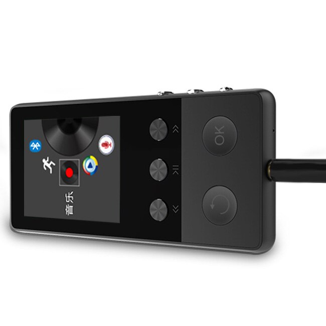 Bluetooth Metal Mp3 Player Built-In 8G Hifi Lossless Music With Peeter And Loud Speaker(Black)