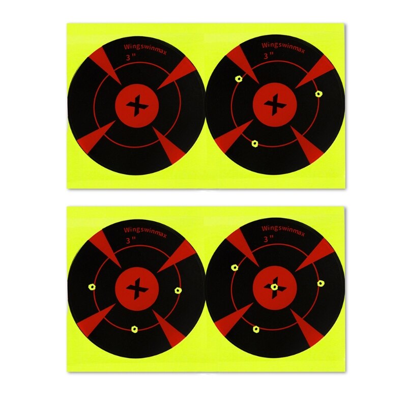 (100 Pcs/ Pack) Shooting Training Sticker Sticky Target Paper Portable and Durable Shooting Target Paper -1 Inch