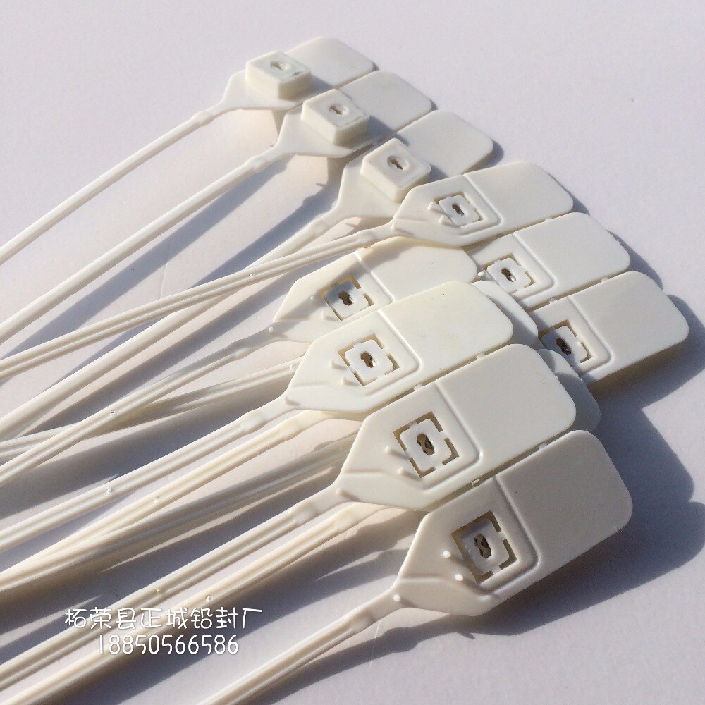 100pcs 380mm Security Plastic seals for sealing trucks,bank box,wareh