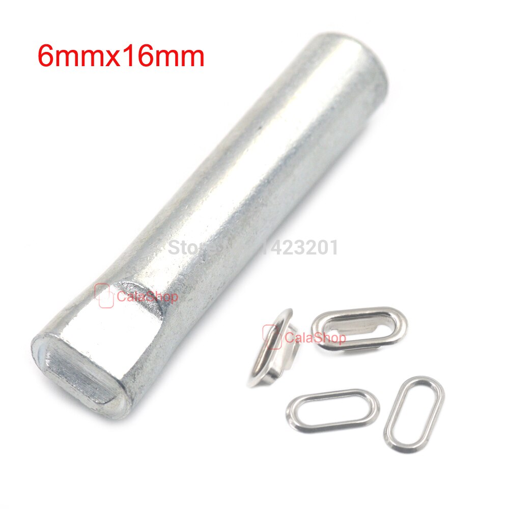 20 Pcs / Lot Brass Oval Eyelets Grommet With 1 PCS Tool Washer For Canvas Clothing Bags Purse Craft DIY Handwork