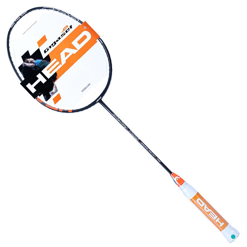 HEAD T100 super light 4U full carbon fiber badminton racket Badminton Racquet Raquette De Badminton: T100 grey