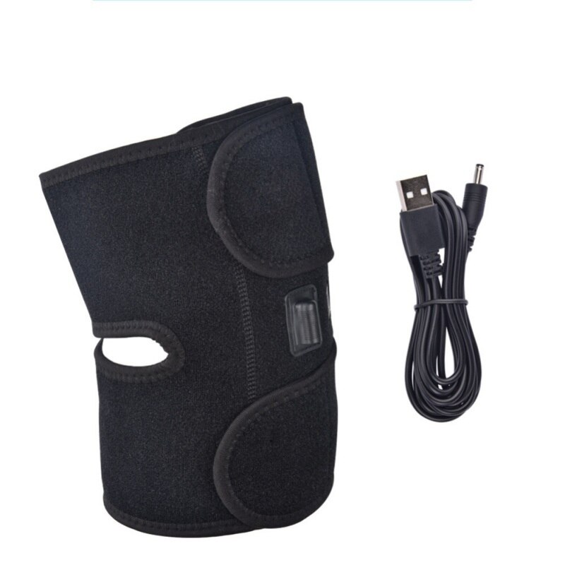 Knæ varmepude termisk terapi wrap arthritis smertelindrende bøjle massager: Usb
