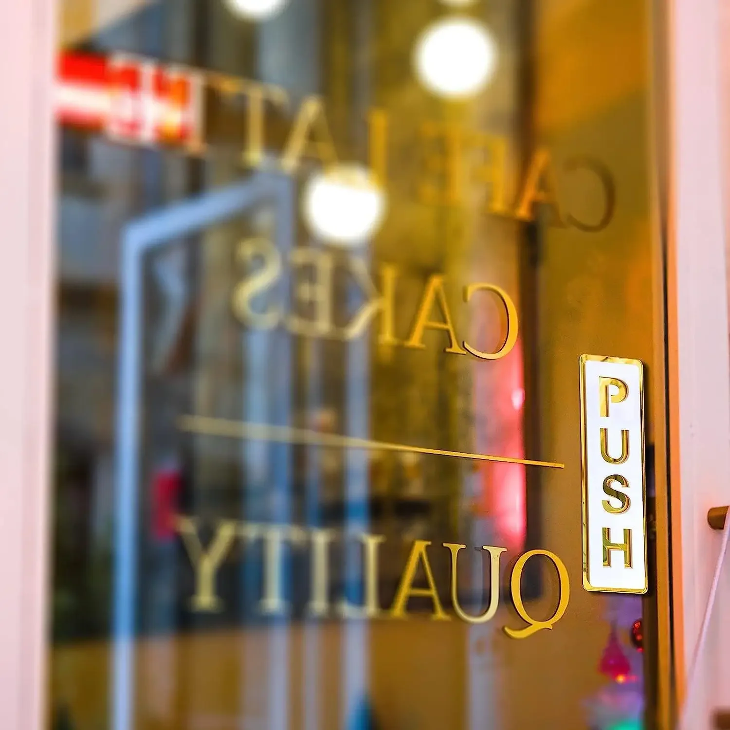 Señal de puerta de empuje y tracción, pegatinas de pared de espejo 3D, letras, calcomanía de símbolo de empuje y tracción para tienda, Hotel, restaurante, cafetería, banco, centro comercial, decoración