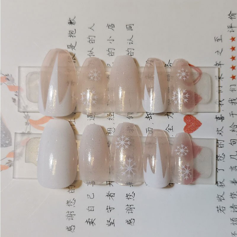 Faux ongles d'halloween pour les ongles, Nail Art, manucure, Nail Art, Nail Art, paillettes argentées dégradé, porter étanche, amovible à pression, avec des designs, 24 pièces/boîte