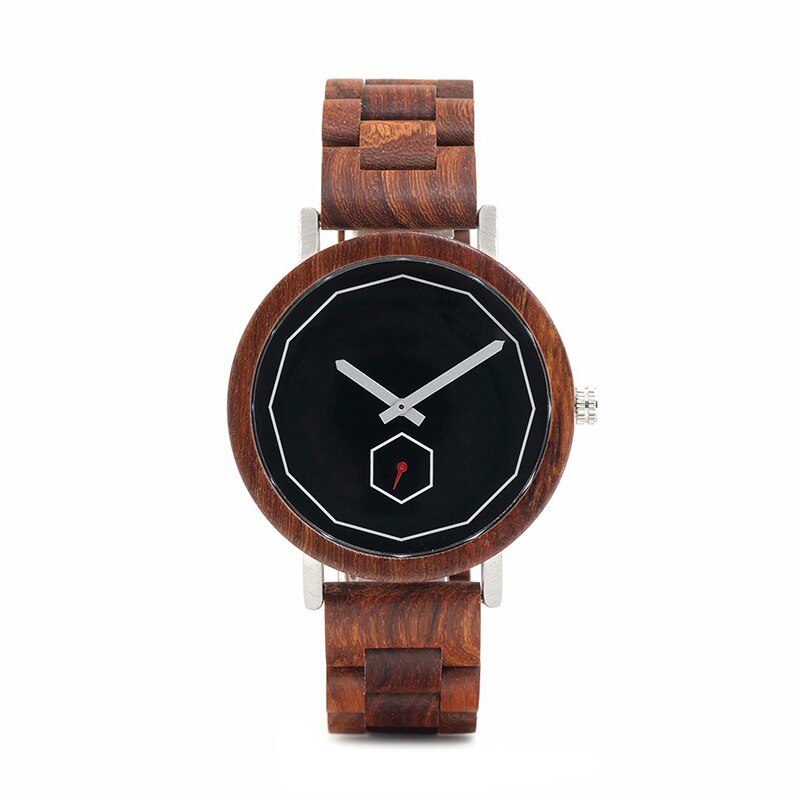 BOBO BIRD Timepiece Men Wooden Watches with Independent Second Hand Quartz Movement Wristwatch relogio masculino B-M29