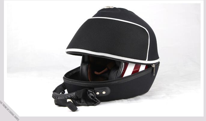 PRO-BIKER motorhelm handtas tas de half helm skischoen pakket helm zak: Black