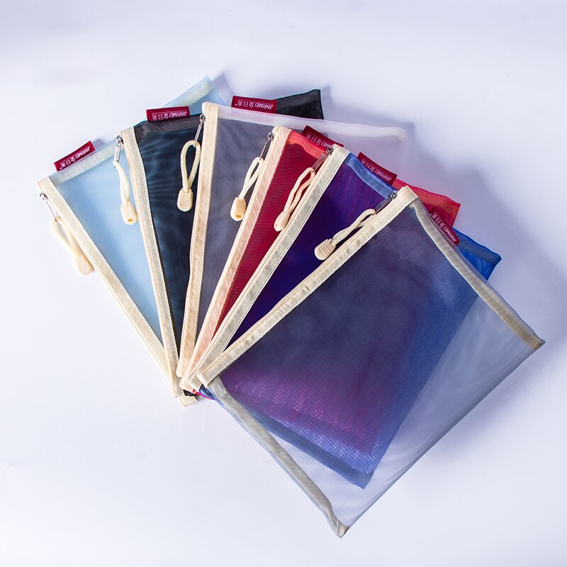 A4 A5 A6 Transparent Color Document Package Paper Voucher Stationery Office Storage Bag