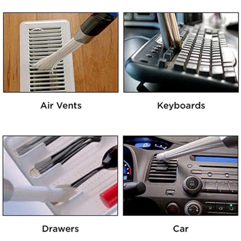 Universal mellemrum støvrenser fjerner husholdnings halmrør støvbørste bærbar støvsuger snavsbørste til smalle hjørner