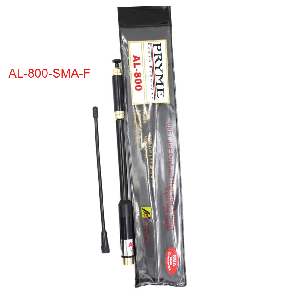 AL-800 Antenna High Gain Super Telescopic 144/430MHz SMA-F SMA-M BNC for HYT BAOFENG UV-5R UV-82 etc: SMA-F