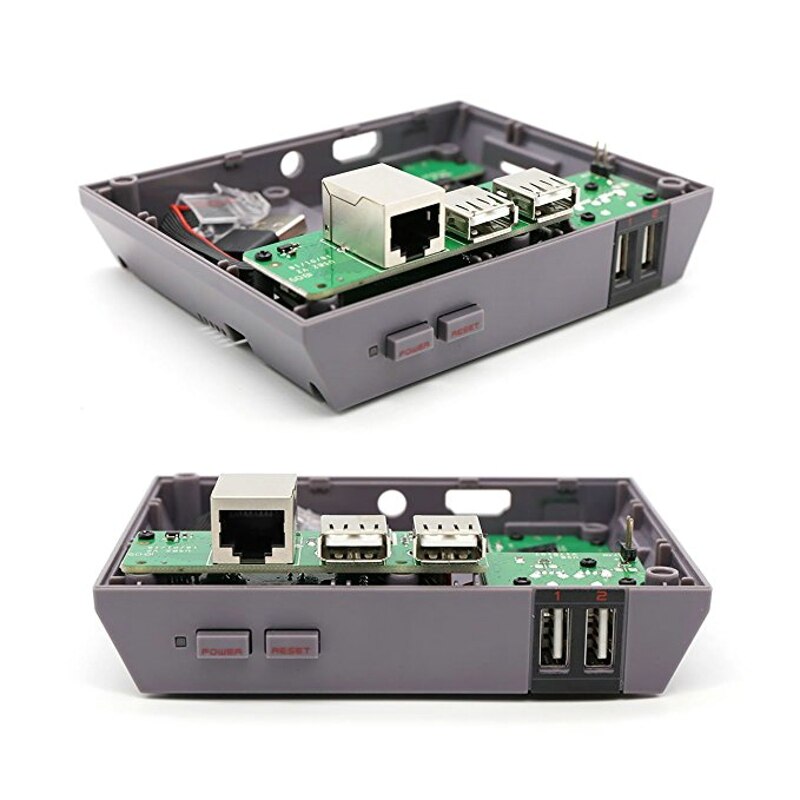 Version NESPI CASE+ Plus Raspberry Pi 3 Model B+ Classical NES Style Case Game Console for Raspberry pi 3/3B+/2B