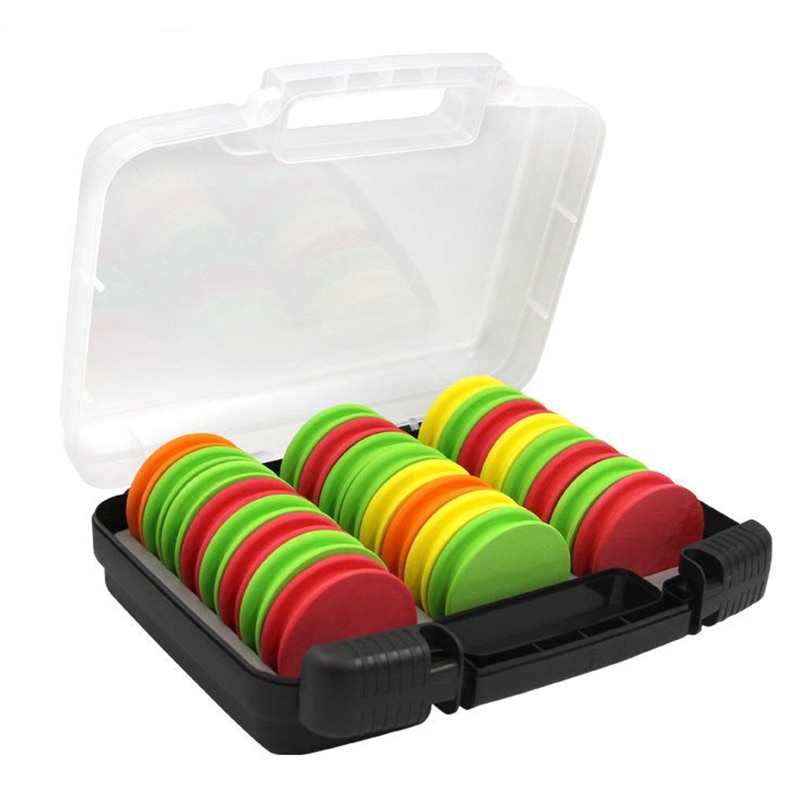 Bobines de pêche et gréement, 24 pièces, en mousse, éponge, Combo pour chef de ligne, organisateur, accessoires de rangement