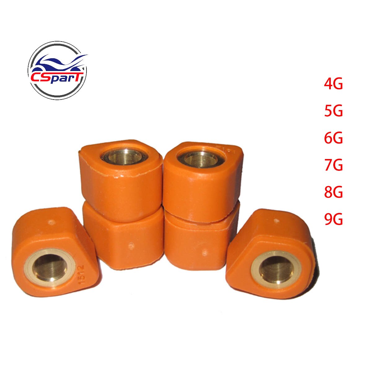Polygon 15x12 4G 5G 6G 7G 8G 9G Variator Roller Slider Minarelli Jog 50 90 100 VINO50 RS100 Keeway Scooter ATV Go Kart
