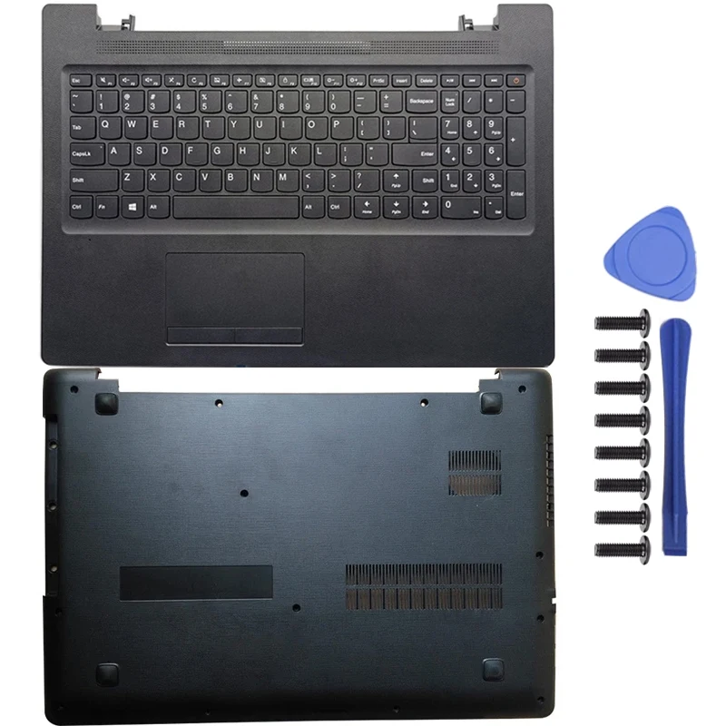 For Lenovo Ideapad 110-15ACL 110-15AST 110-15IBR Laptop Palmrest with Keyboard Touchpad/Bottom Case Laptop Accessories