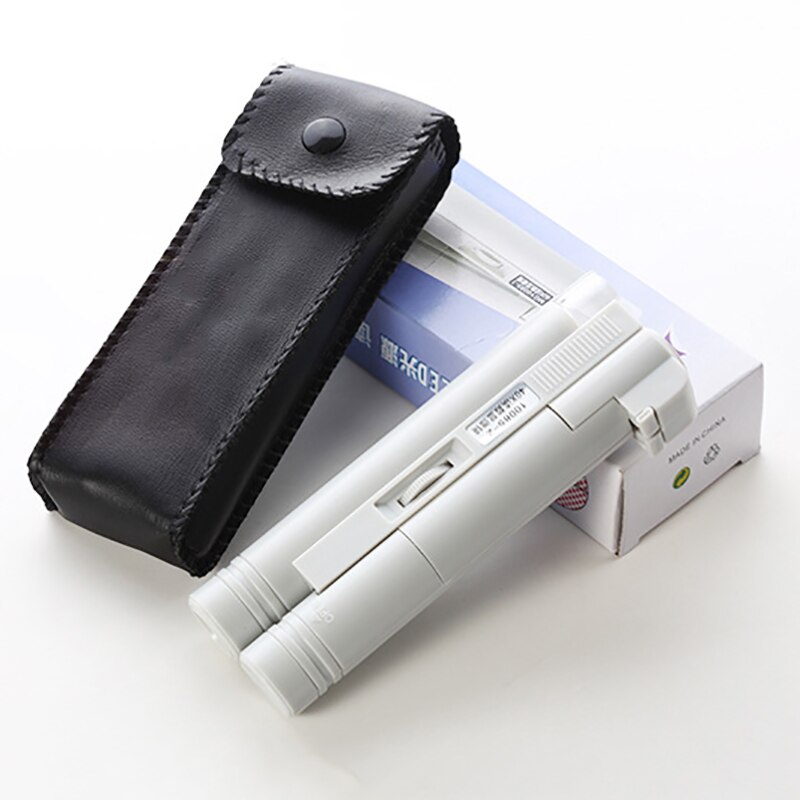 Handheld Pocket Microscope 80X 100X Mini Portable Microscope LED Light Foldable Jewelry Magnifier Magnifying Loupe Microscopio