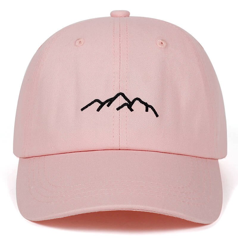 neue Berg palette stickerei Mens Frauen Baseball Caps Einstellbare Hysterese Kappen papa Hüte Knochen Garros: Rosa