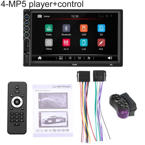 Auto MP5 Speler N6 7 Inch Scherm 2 Din Auto Radio Bluetooth Video MP5 Speler Met Camera Voor Iphone Xr.: 4