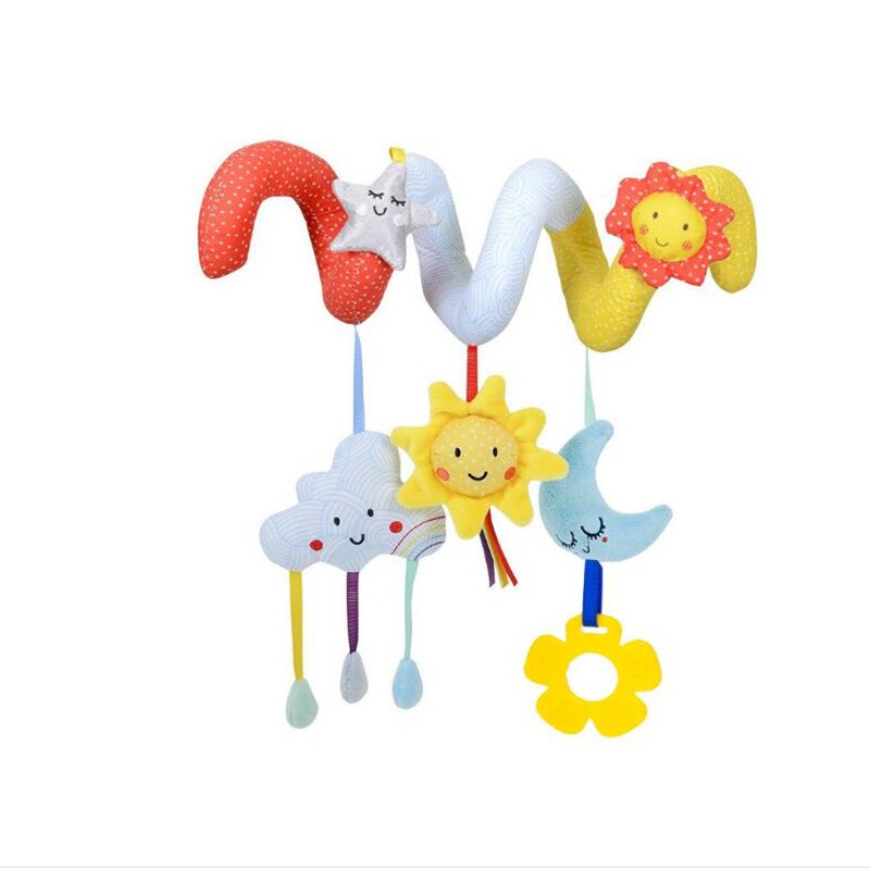 Mooie baby speelgoed baby wieg draait rond het bed wandelwagen opknoping Ontwikkeling educatief speelgoed Rammelaar Mobiele Bijtring 24% off