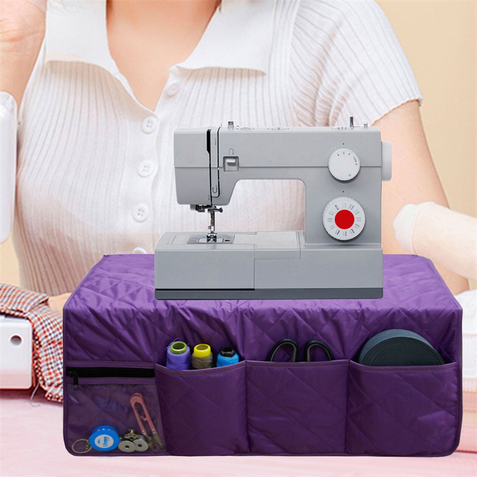 Naaimachine Mat Naaimachine Cover Met Zakken Machine Mat Organizer Accessoires Voor Opslaan Naalden Schaar Draad Water