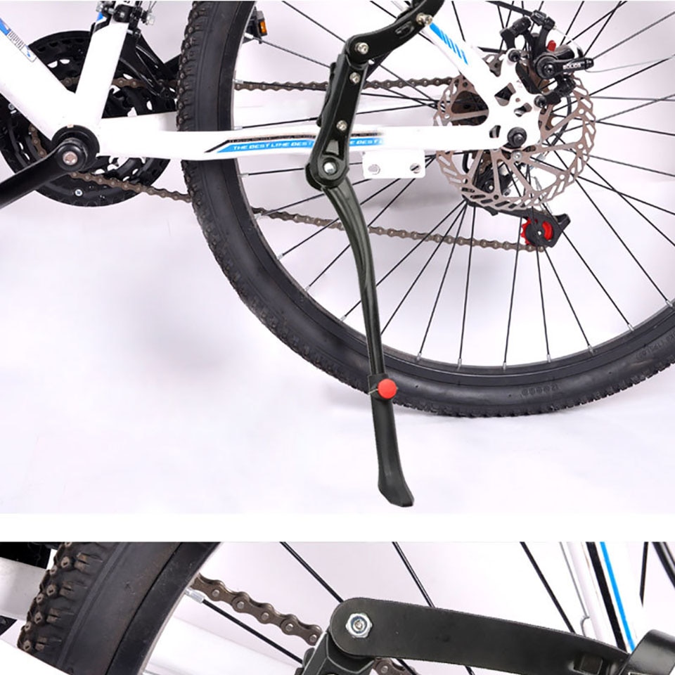 Verstelbare Mtb Road Mountainbike Stand Fiets Kick Stand Parking Rekken Bike Ondersteuning Side Stand Voet Brace 29 In Bike apparatuur