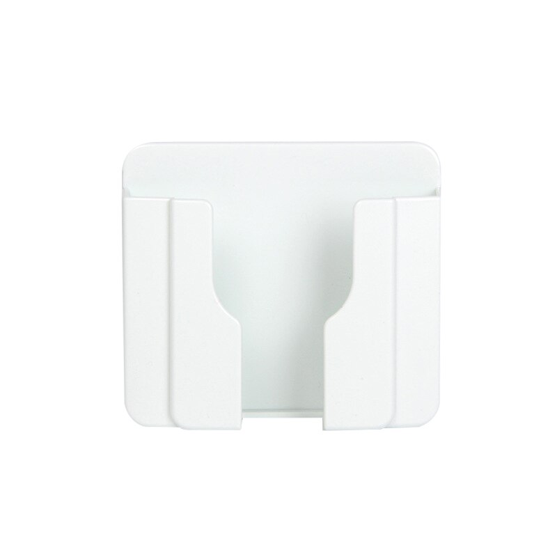 Estante cargador de teléfono soporte de carga Durable práctico montaje de pared para el hogar móvil multifunción Universal soporte estantes: Blanco