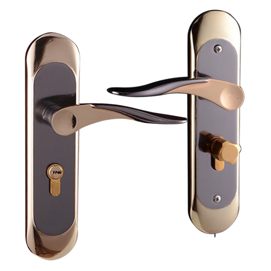 Modern Entracne Passage Door Handle Privacy Lock Lockset - Key Locking #5