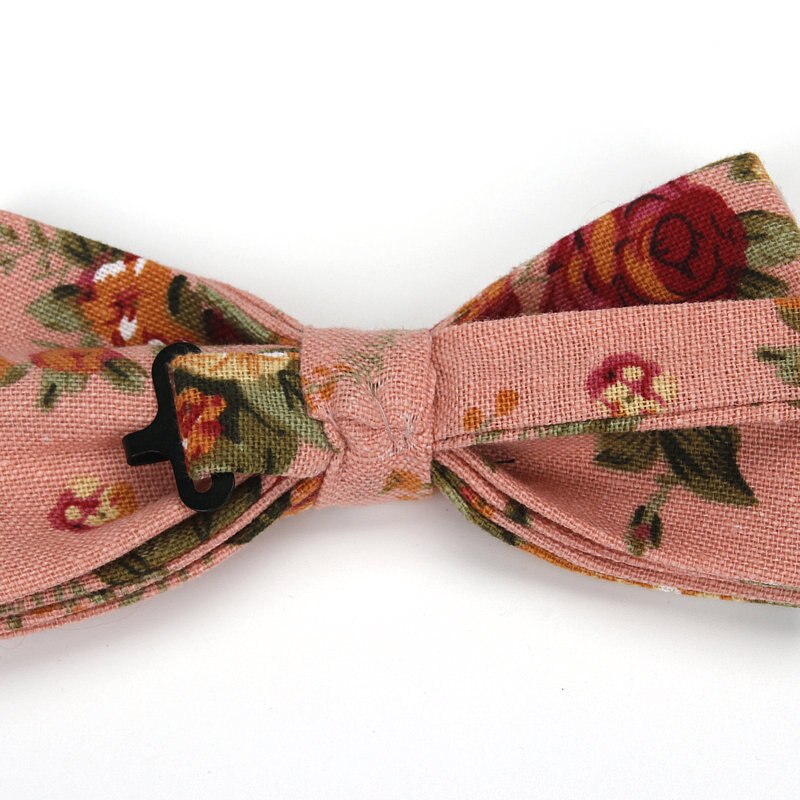 Corbatas de lino con estampado de flores para hombre, corbatas clásicas con estampado de flores, Estilo Vintage, para novio y boda,