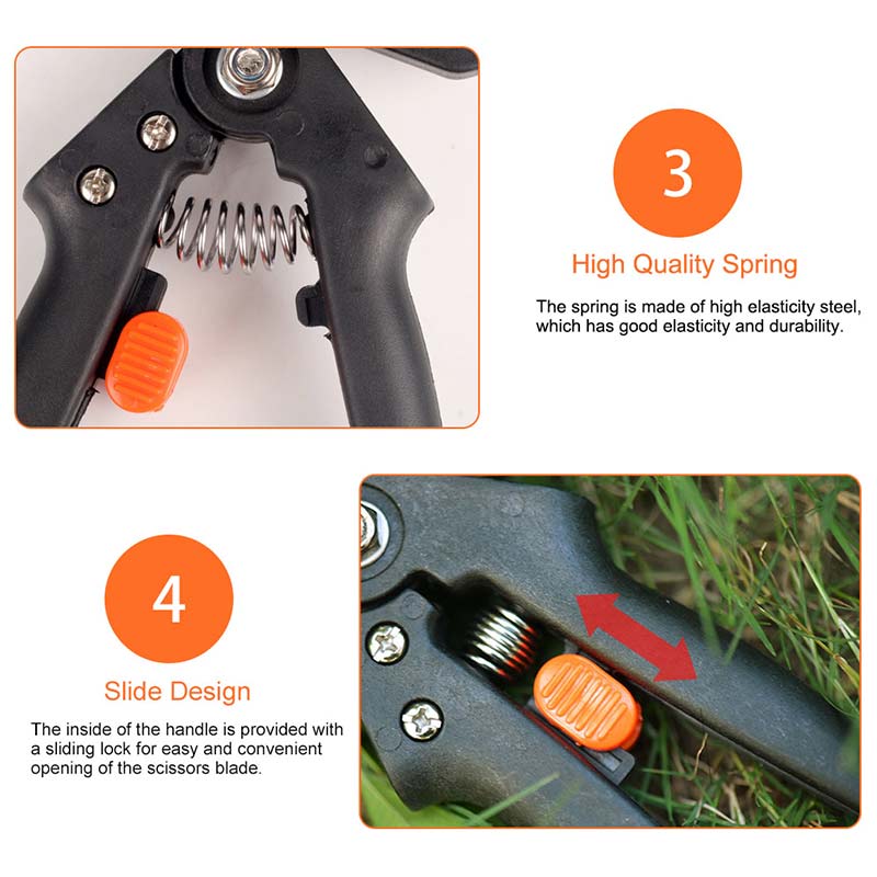 Nursery Garden grape vine Graft Tool Cutter Secateur pruning plant Cut floristry Seedle Shear pruner Scissor Branch Fruit Tree